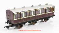 R40074A Hornby LNWR 6 Wheel 3rd Class Coach number 4671 in LNWR livery - Era 2